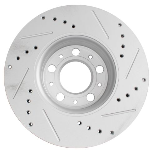 Volvo S60 S80 V70 XC70 Front Driver & Passenger Side 2 Piece Premium G-Coated Brake Rotor Set TRQ Performance BRA74741
