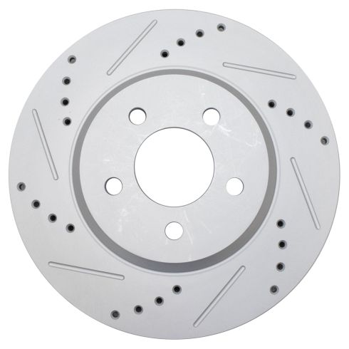 Ford Mustang Front Driver & Passenger Side 2 Piece Premium G-Coated Brake Rotor Set TRQ Performance BRA74802