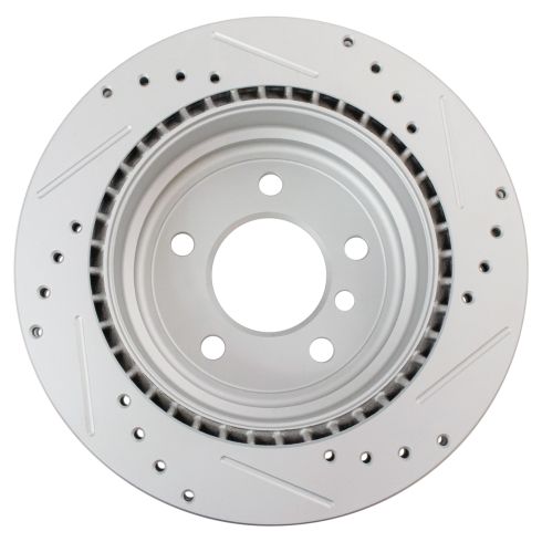 BMW 325Xi 328i 328i xDrive 328xi X1 Rear Driver & Passenger Side 2 Piece Premium G-Coated Brake Rotor Set TRQ Performance BRA74848