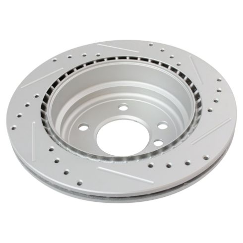 BMW 325Xi 328i 328i xDrive 328xi X1 Rear Driver & Passenger Side 2 Piece Premium G-Coated Brake Rotor Set TRQ Performance BRA74848