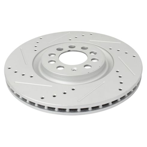 VW Golf Jetta Audi TT TT Quattro Front Driver & Passenger Side 2 Piece Premium G-Coated Brake Rotor Set TRQ Performance BRA74850