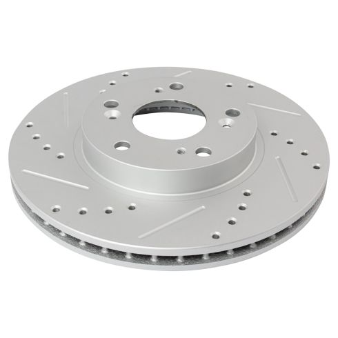 2002-04 Honda CR-V Front Driver & Passenger Side 2 Piece Premium G-Coated Performance Brake Rotor Set TRQ Performance BRA74869