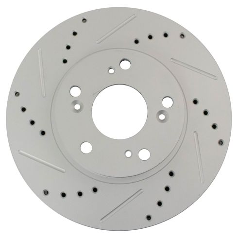 2002-04 Honda CR-V Front Driver & Passenger Side 2 Piece Premium G-Coated Performance Brake Rotor Set TRQ Performance BRA74869