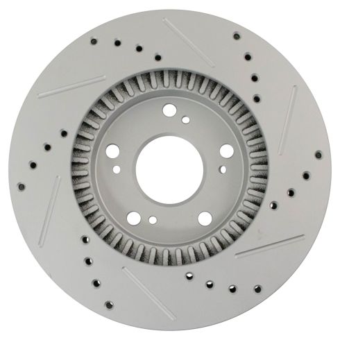 2002-04 Honda CR-V Front Driver & Passenger Side 2 Piece Premium G-Coated Performance Brake Rotor Set TRQ Performance BRA74869