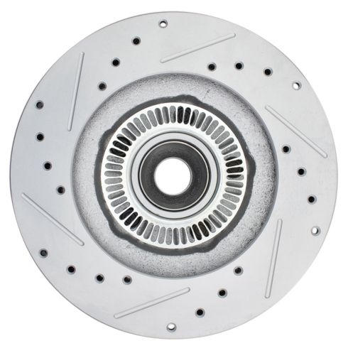 Ford Mazda Mercury Front Driver & Passenger Side 2 Piece Premium G-Coated Brake Rotor Set TRQ Performance BRA74881