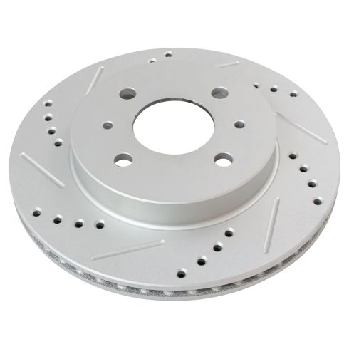 Saturn Front Driver & Passenger Side 2 Piece Premium G-Coated Brake Rotor Set TRQ Performance BRA74882