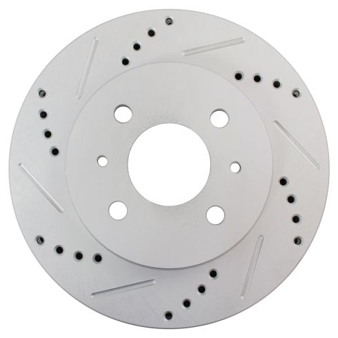 Saturn Front Driver & Passenger Side 2 Piece Premium G-Coated Brake Rotor Set TRQ Performance BRA74882