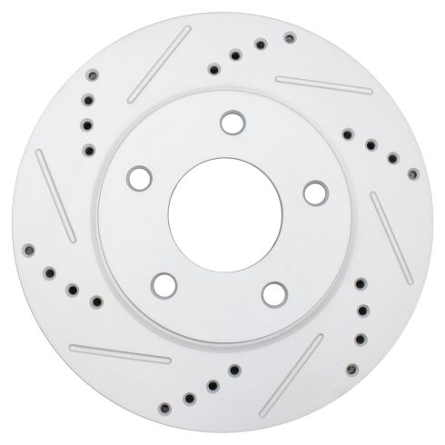 Dodge Caliber Mitsubishi Lancer Front Driver & Passenger Side 2 Piece Premium G-Coated Brake Rotor Set TRQ Performance BRA74920