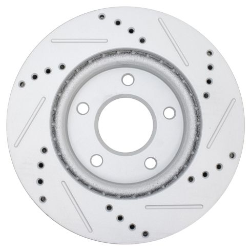 Dodge Caliber Mitsubishi Lancer Front Driver & Passenger Side 2 Piece Premium G-Coated Brake Rotor Set TRQ Performance BRA74920