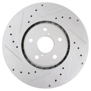 2007-11 Lexus GS350 All Wheel Drive Front Driver & Passenger Side 2 Piece Premium G-Coated Performance Brake Rotor Set TRQ Performance BRA74929