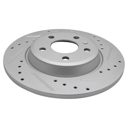 Audi Rear Driver & Passenger Side 2 Piece Premium G-Coated Brake Rotor Set TRQ Performance BRA74932