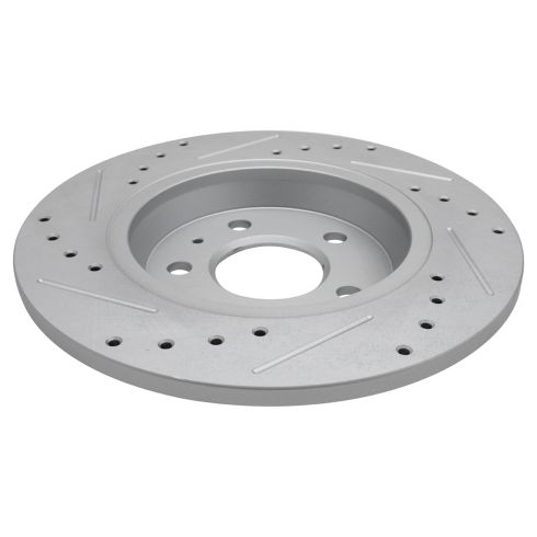 Audi Rear Driver & Passenger Side 2 Piece Premium G-Coated Brake Rotor Set TRQ Performance BRA74932