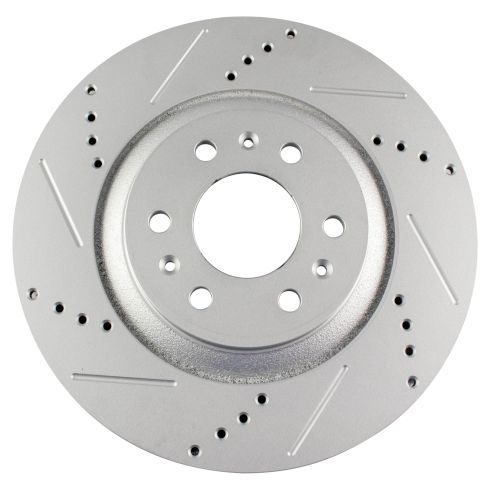 2004-09 Cadillac SRX Front Driver & Passenger Side 2 Piece Premium G-Coated Performance Brake Rotor Set TRQ Performance BRA74936