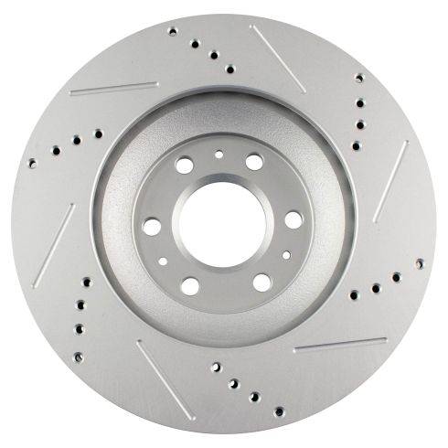 2004-09 Cadillac SRX Front Driver & Passenger Side 2 Piece Premium G-Coated Performance Brake Rotor Set TRQ Performance BRA74936