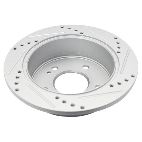 Mitsubishi Eclipse Galant Rear Driver & Passenger Side 2 Piece Premium G-Coated Brake Rotor Set TRQ Performance BRA74944