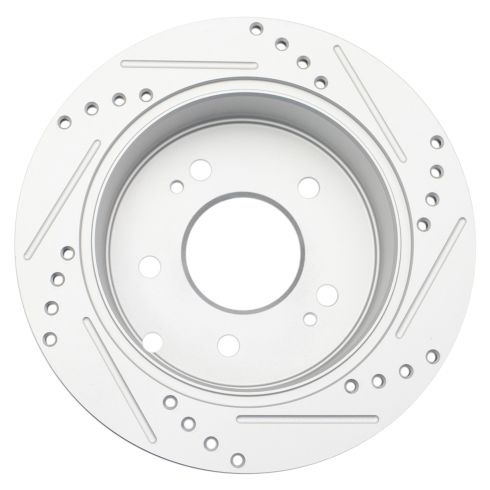 Mitsubishi Eclipse Galant Rear Driver & Passenger Side 2 Piece Premium G-Coated Brake Rotor Set TRQ Performance BRA74944