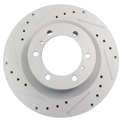 Toyota 4Runner Lexus GX460 Front Driver & Passenger Side 2 Piece Premium G-Coated Brake Rotor Set TRQ Performance BRA74952
