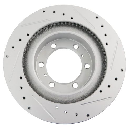 Toyota 4Runner Lexus GX460 Front Driver & Passenger Side 2 Piece Premium G-Coated Brake Rotor Set TRQ Performance BRA74952
