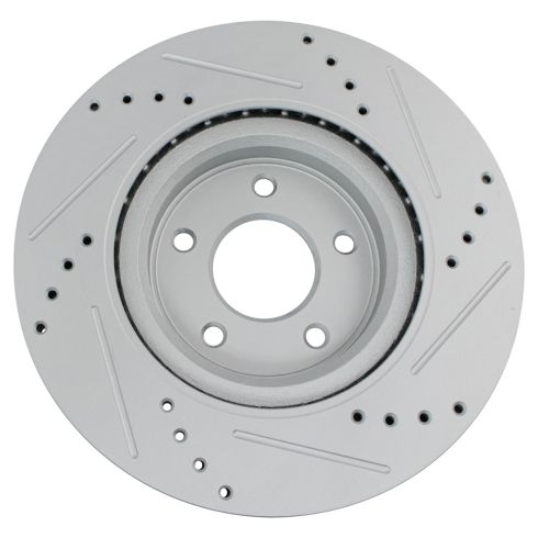 Nissan Infiniti Front Driver & Passenger Side 2 Piece Premium G-Coated Brake Rotor Set TRQ Performance BRA74989
