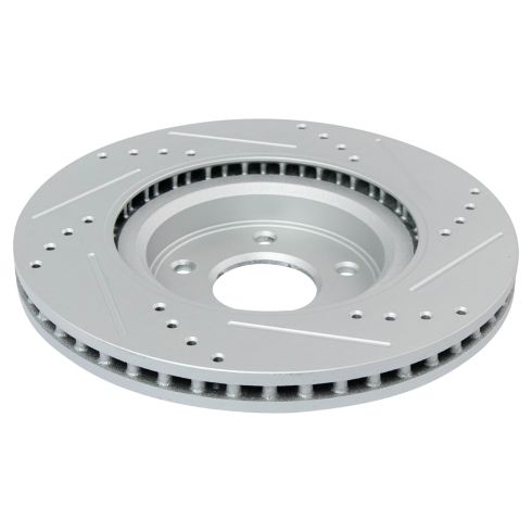 Nissan Infiniti Front Driver & Passenger Side 2 Piece Premium G-Coated Brake Rotor Set TRQ Performance BRA74989
