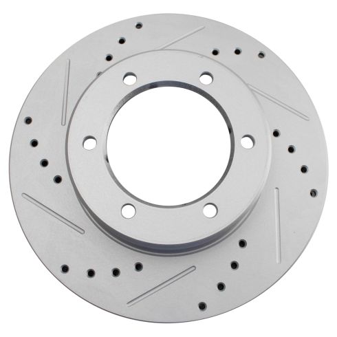 Toyota 4Runner Pickup Front Driver & Passenger Side 2 Piece Premium G-Coated Brake Rotor Set TRQ Performance BRA74991