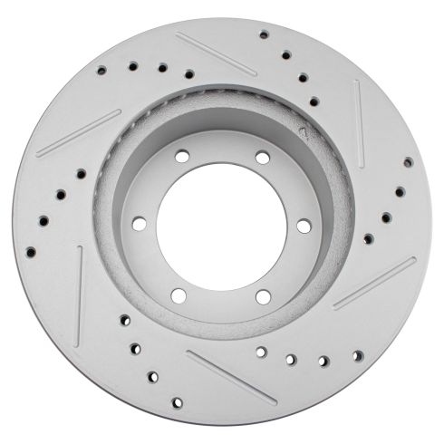 Toyota 4Runner Pickup Front Driver & Passenger Side 2 Piece Premium G-Coated Brake Rotor Set TRQ Performance BRA74991