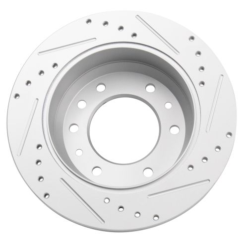 Hyundai Entourage Kia Sedona Rear Driver & Passenger Side 2 Piece Premium G-Coated Brake Rotor Set TRQ Performance BRA75009
