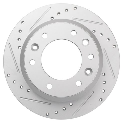 Hyundai Entourage Kia Sedona Rear Driver & Passenger Side 2 Piece Premium G-Coated Brake Rotor Set TRQ Performance BRA75009
