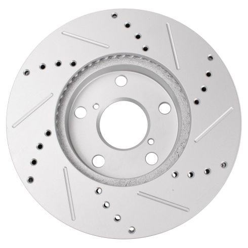 2001-05 Toyota Rav4 Front Driver & Passenger Side 2 Piece Premium G-Coated Performance Brake Rotor Set TRQ Performance BRA75010