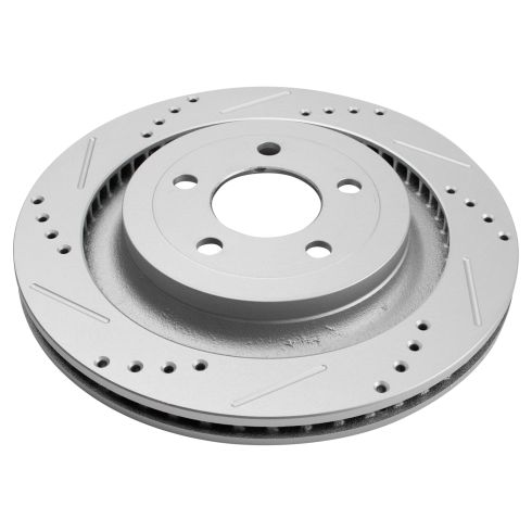 Ford Mustang Rear Driver & Passenger Side 2 Piece Premium G-Coated Brake Rotor Set TRQ Performance BRA14464