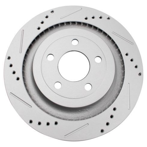 Ford Mustang Rear Driver & Passenger Side 2 Piece Premium G-Coated Brake Rotor Set TRQ Performance BRA14464
