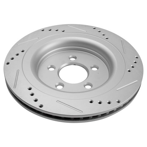 Ford Mustang Rear Driver & Passenger Side 2 Piece Premium G-Coated Brake Rotor Set TRQ Performance BRA14464