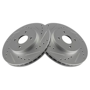 2002-04 Ford Focus SVT Front Driver & Passenger Side 2 Piece Premium G-Coated Performance Brake Rotor Set TRQ Performance BRA75037