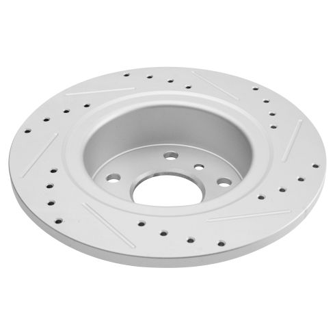 Land Rover Discovery Range Rover Rear Driver & Passenger Side 2 Piece Premium G-Coated Brake Rotor Set TRQ Performance BRA75043