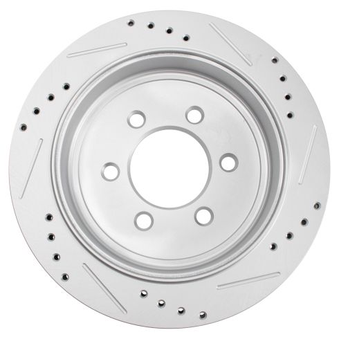 2007-17 Ford Expedition Lincoln Navigator Rear Driver & Passenger Side 2 Piece Premium G-Coated Brake Rotor Set TRQ Performance BRA79696