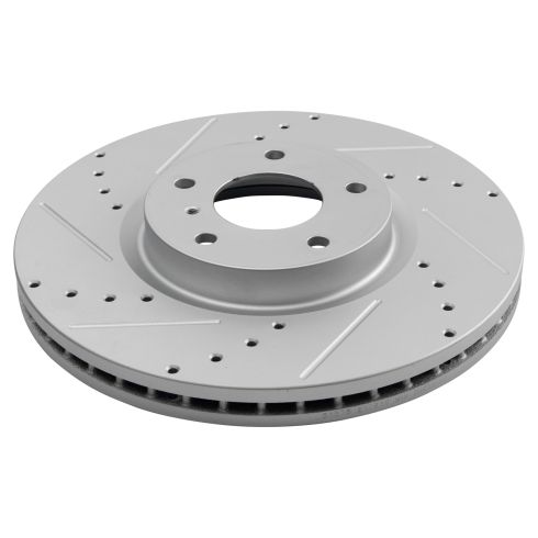 Nissan Infiniti Front Driver & Passenger Side 2 Piece Premium G-Coated Brake Rotor Set TRQ Performance BRA70567