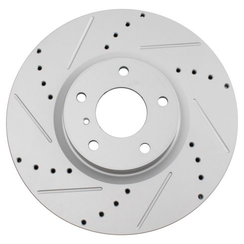Nissan Infiniti Front Driver & Passenger Side 2 Piece Premium G-Coated Brake Rotor Set TRQ Performance BRA70567