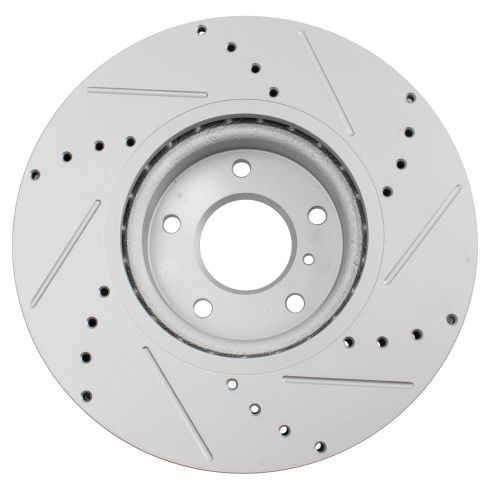 Nissan Infiniti Front Driver & Passenger Side 2 Piece Premium G-Coated Brake Rotor Set TRQ Performance BRA70567