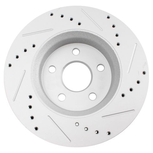 Jeep Grand Cherokee Dodge Durango Front Driver & Passenger Side 2 Piece Premium G-Coated Brake Rotor Set TRQ Performance BRA70576