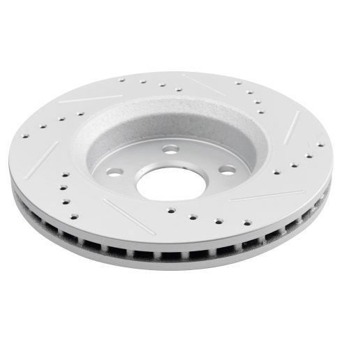 Jeep Grand Cherokee Dodge Durango Front Driver & Passenger Side 2 Piece Premium G-Coated Brake Rotor Set TRQ Performance BRA70576