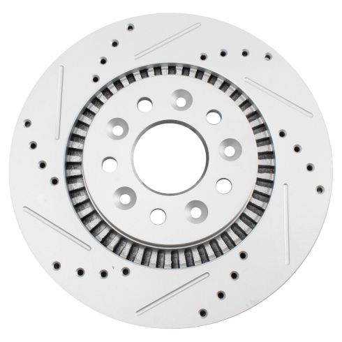 Ford Mercury Front Driver & Passenger Side 2 Piece Premium G-Coated Brake Rotor Set TRQ Performance BRA70577