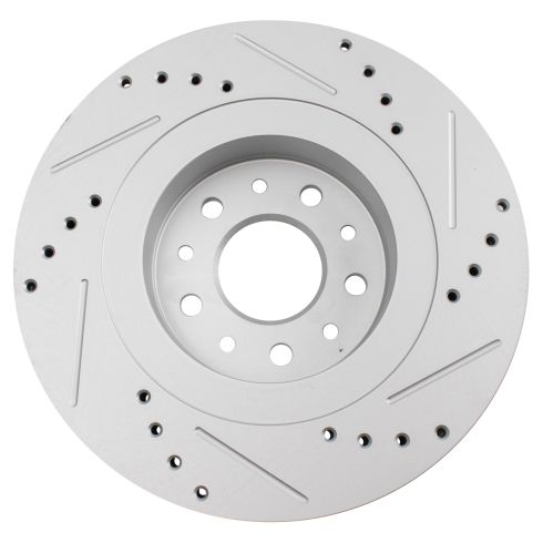 Ford Mercury Front Driver & Passenger Side 2 Piece Premium G-Coated Brake Rotor Set TRQ Performance BRA70577