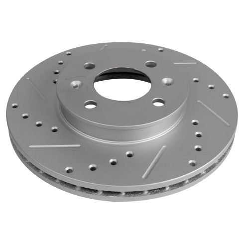 Hyundai Accent Kia Rio Rio5 Front Driver & Passenger Side 2 Piece Premium G-Coated Brake Rotor Set TRQ Performance BRA70580