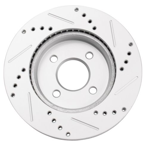 Nissan Versa Versa Note Front Driver & Passenger Side 2 Piece Premium G-Coated Brake Rotor Set TRQ Performance BRA70584