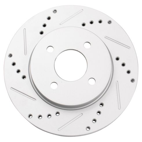 Nissan Versa Versa Note Front Driver & Passenger Side 2 Piece Premium G-Coated Brake Rotor Set TRQ Performance BRA70584