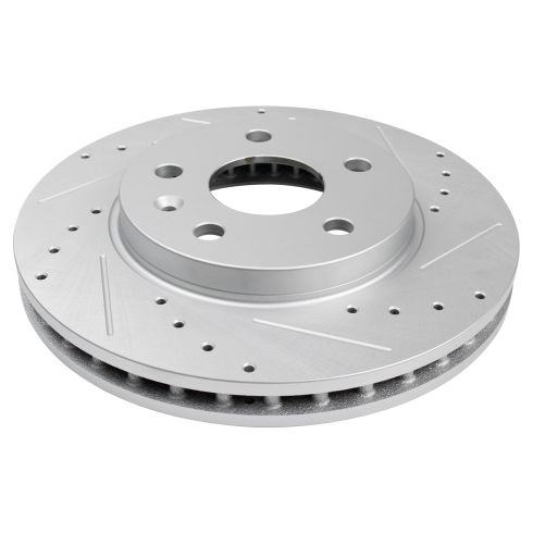 Chevrolet Buick Front Driver & Passenger Side 2 Piece Premium G-Coated Brake Rotor Set TRQ Performance BRA19831