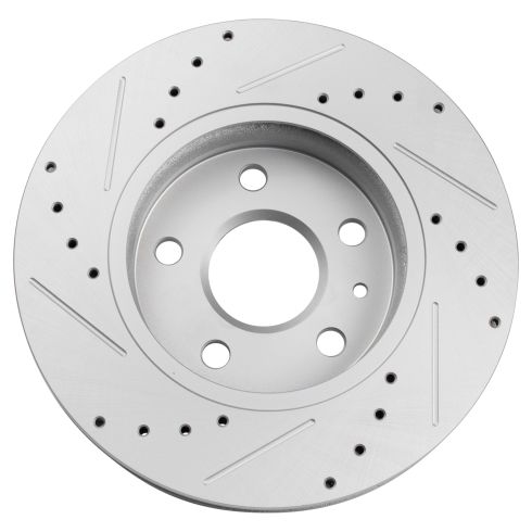Chevrolet Buick Front Driver & Passenger Side 2 Piece Premium G-Coated Brake Rotor Set TRQ Performance BRA19831
