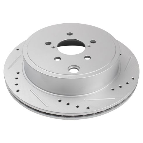 Toyota Subaru Scion Rear Driver & Passenger Side 2 Piece Premium G-Coated Brake Rotor Set TRQ Performance BRA19813
