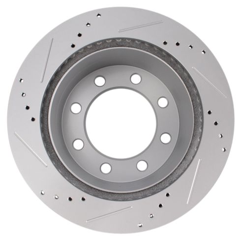 Dodge Ram 2500 3500 Rear Driver & Passenger Side 2 Piece Premium G-Coated Brake Rotor Set TRQ Performance BRA19816
