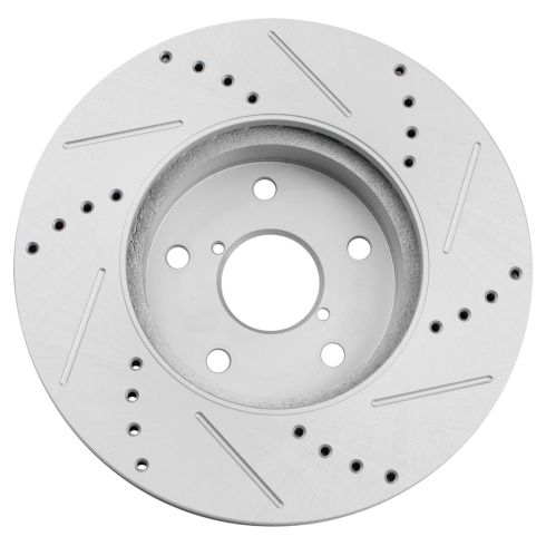 Subaru Legacy Front Driver & Passenger Side 2 Piece Premium G-Coated Brake Rotor Set TRQ Performance BRA19838
